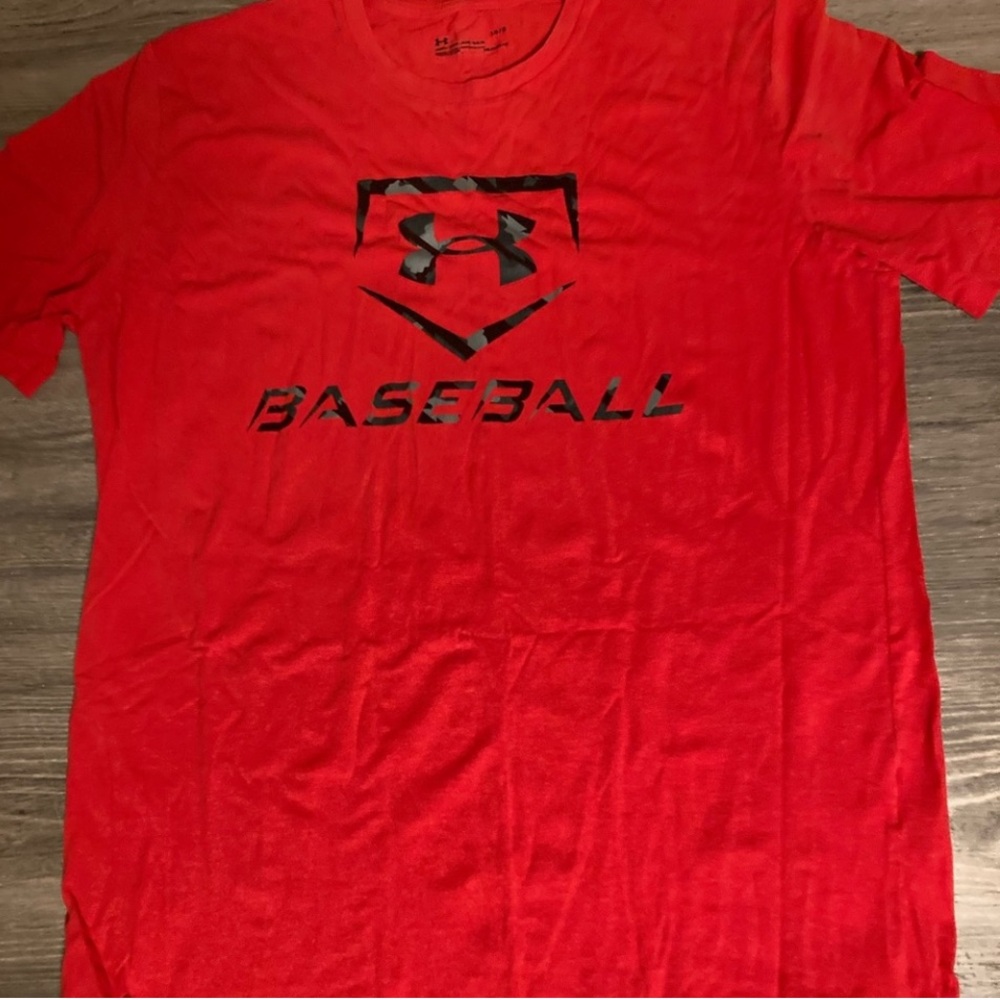 Under Armour Baseball Logo T-shirt Size Large